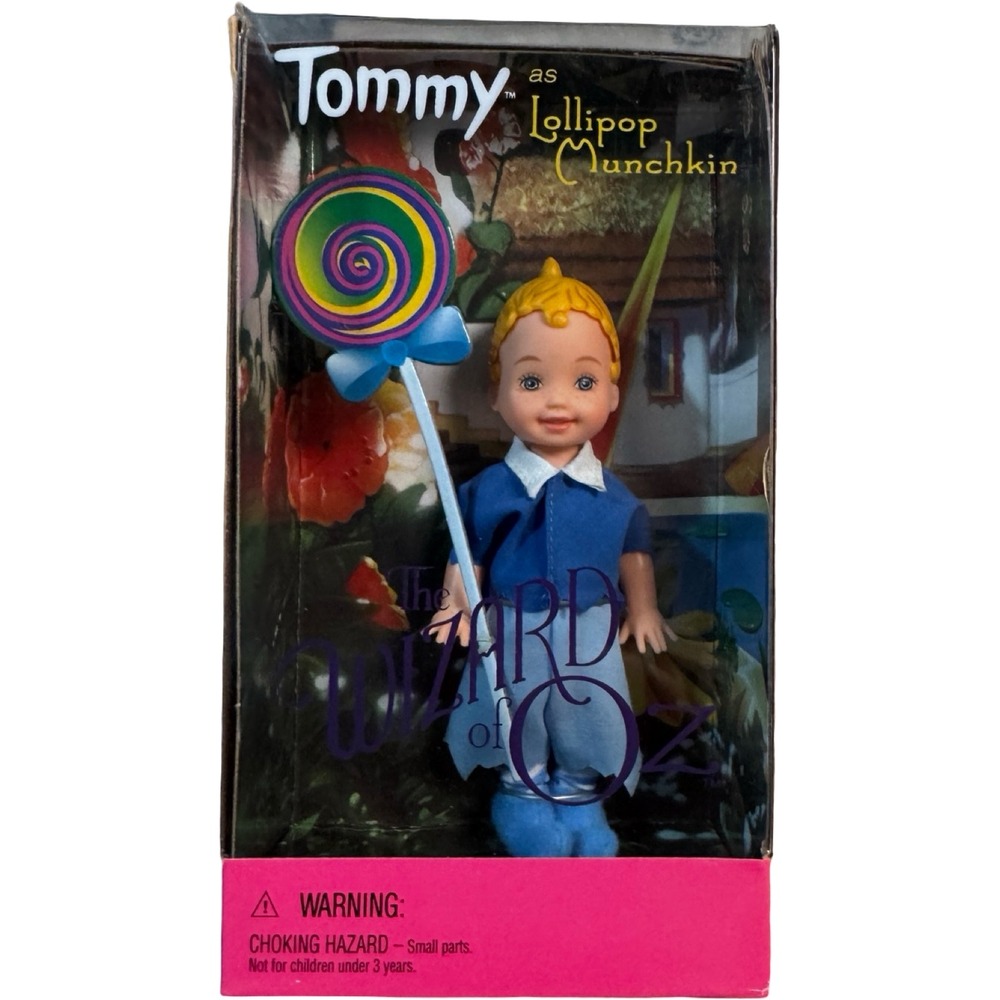 Mattel Tommy as Lollipop Munchkin Wizard of Oz Doll 4" Blue New 25819 2000